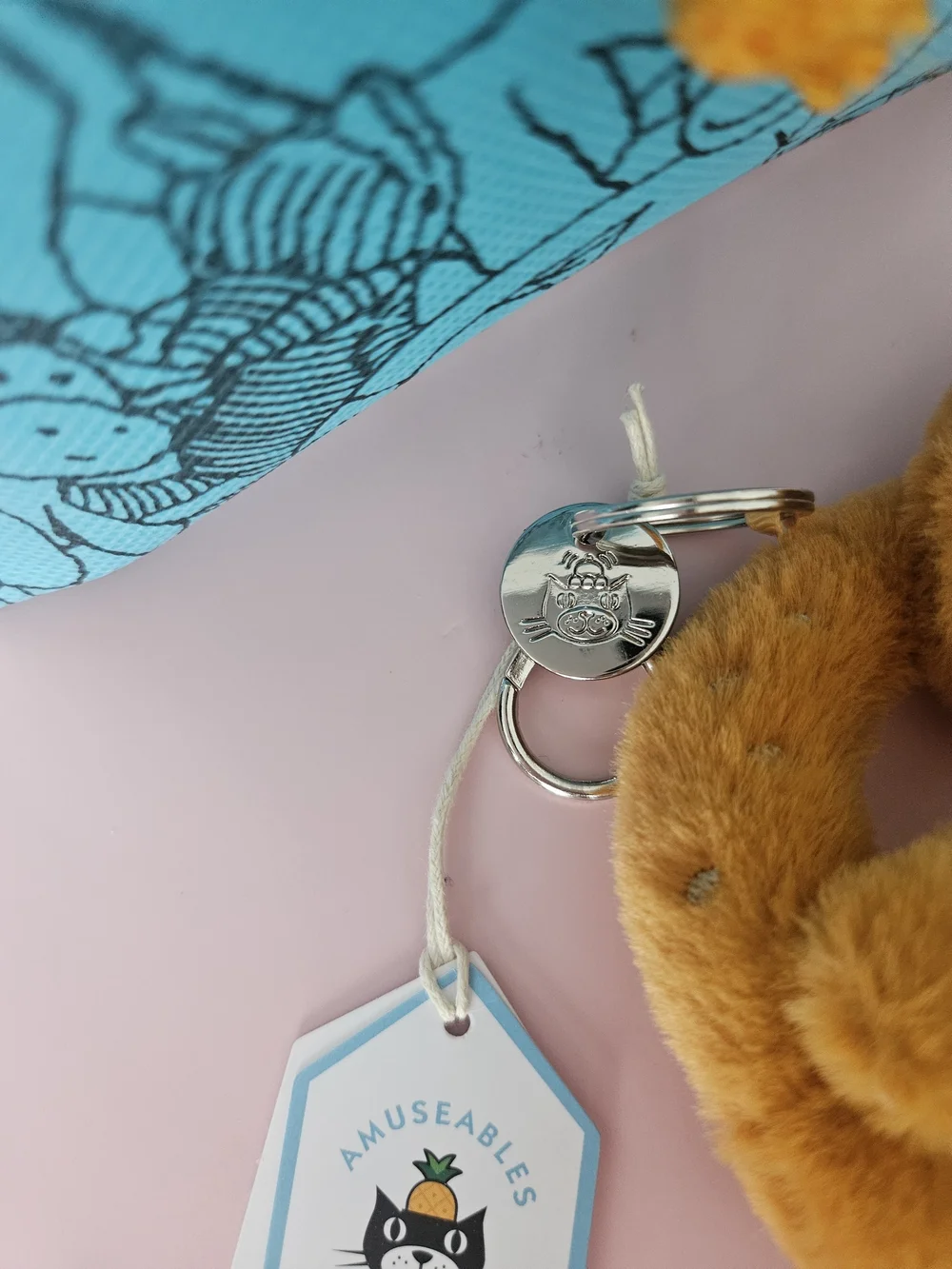 Jellycat Tan Pretzel Keyring - Kids Accessory